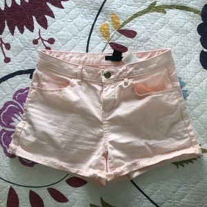 Light pink denim H&M shorts